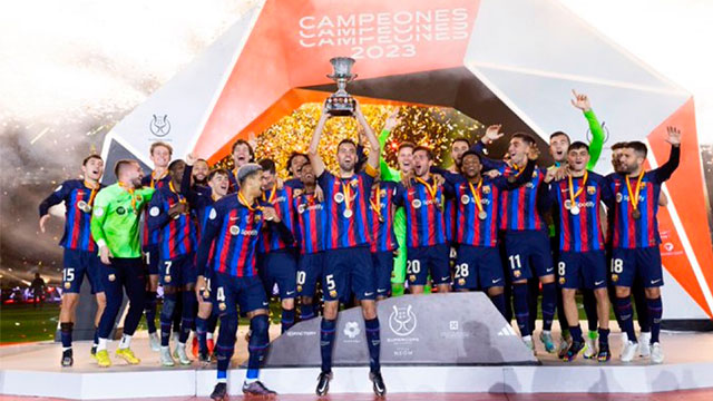 El Barcelona es campeón de la Supercopa de España realizado en Arabia Saudita