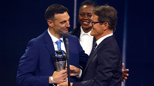 ¡Mejor entrenador! Lionel Scaloni fue elegido como mejor entrenador en los Premios The Best 2023
